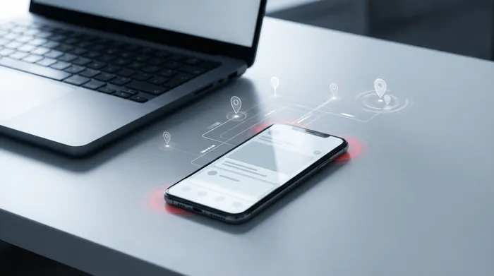 Moška roka v obleki komunicira s pametnim telefonom na mizi, na katerem je prikazana ikona digitalne ključavnice, ki simbolizira kibernetsko varnost.